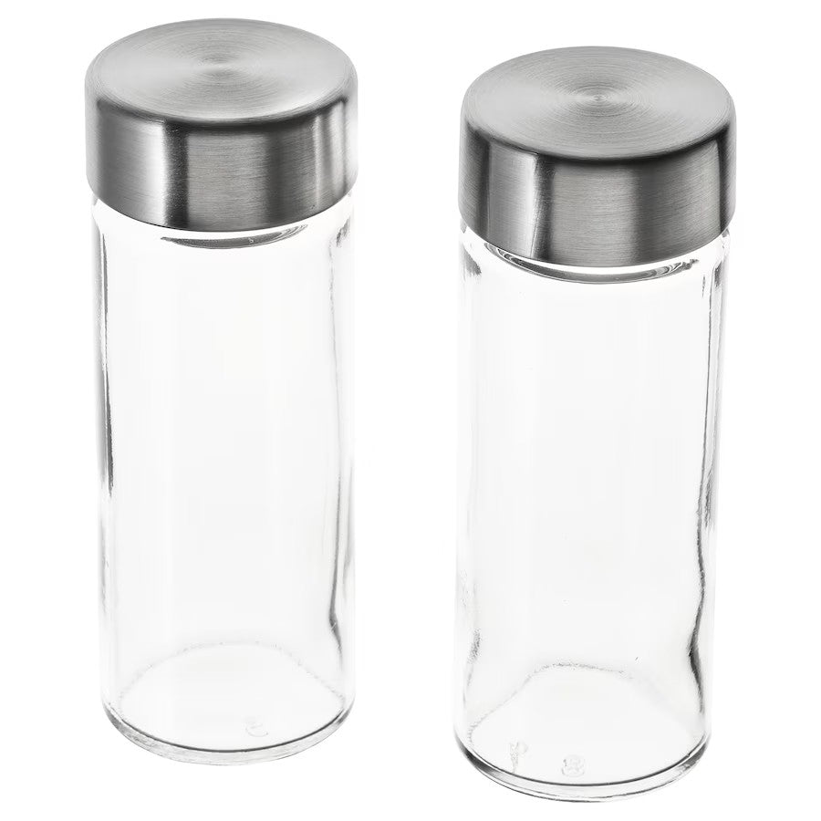 PLATS salt & pepper shaker, set of 2, stainless steel - IKEA CA